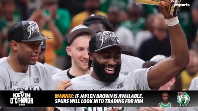 Should the Spurs trade for Jaylen Brown? 👀 Kevin O'Connor and Chris Mannix discuss the idea of the Celtics and Spurs pulling off a blockbuster trade this offseason. (via The Kevin O’Connor Show)