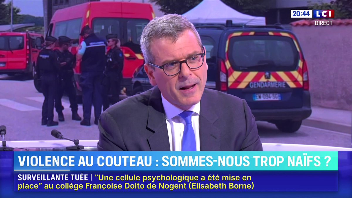 🔴 Surveillante tuée à Nogent 🗣️ Thibault deMontbrial : "Je pense que sur l'effondrement de l'autorité et le chaos qui est en train de gagner le pays, l'immigration est une des raisons."