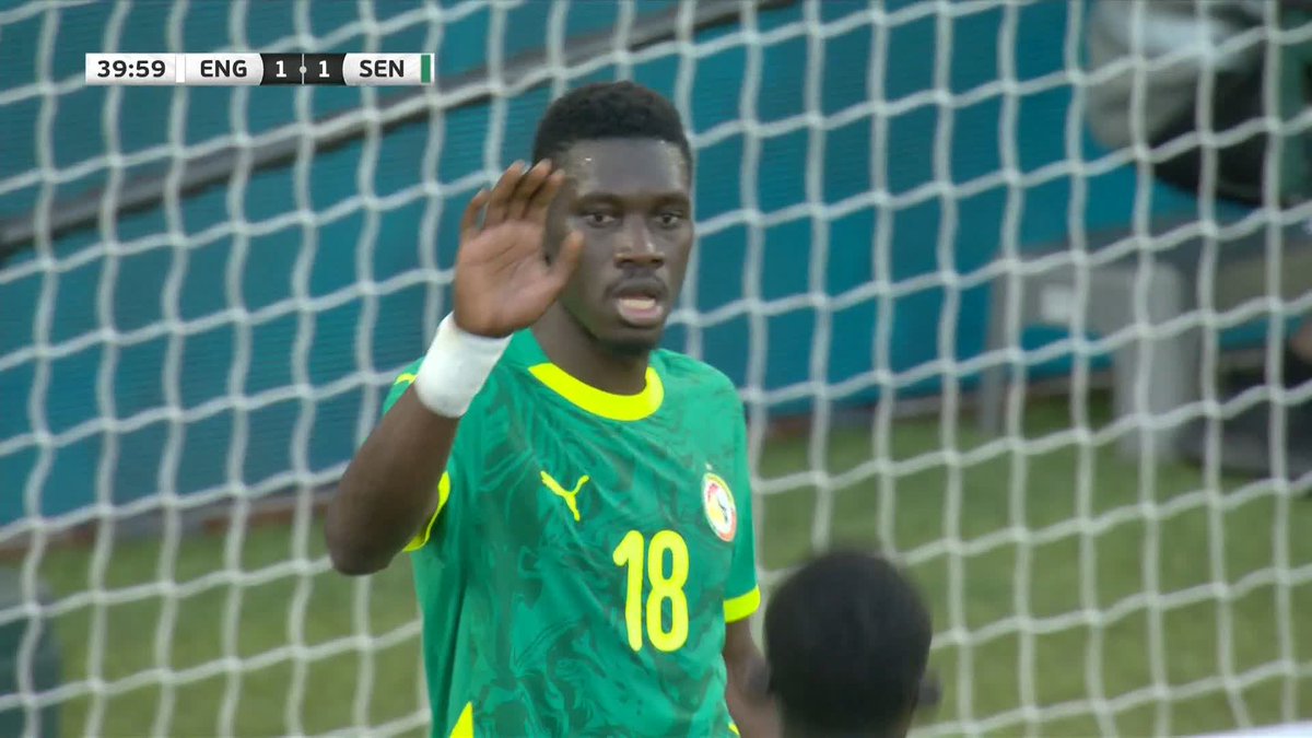Ismaïla Sarr pounces! 💥 Senegal are the first team to score past Thomas Tuchel's England side #ITVFootball | #ThreeLions