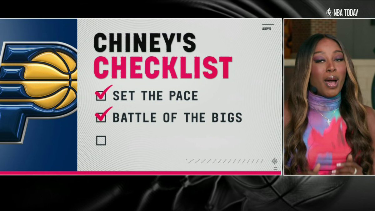 "I better see 20 point scorers in the stat sheet for the Pacers!" Chiney Ogwumike gives her checklist for the Indiana Pacers going into Game 3 ✍️