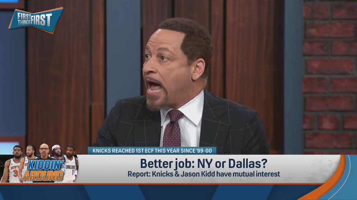 “Go East, young man! Go East! Why in the world would you not leave the West?!” Chris Broussard breaks down why Jason Kidd should leave the Mavs for the Knicks: