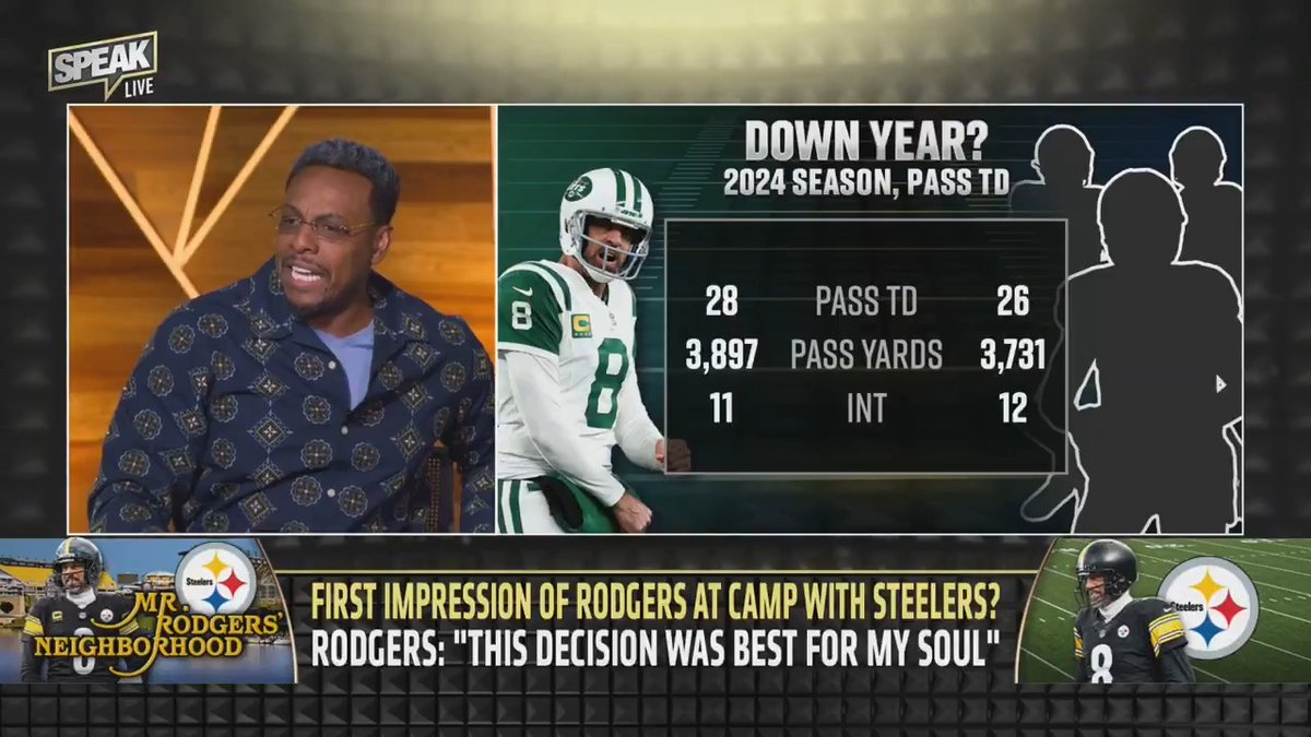 .Paul Pierce proves that Aaron Rodgers actually played better than a lot of the premiere QBs last season. 👀