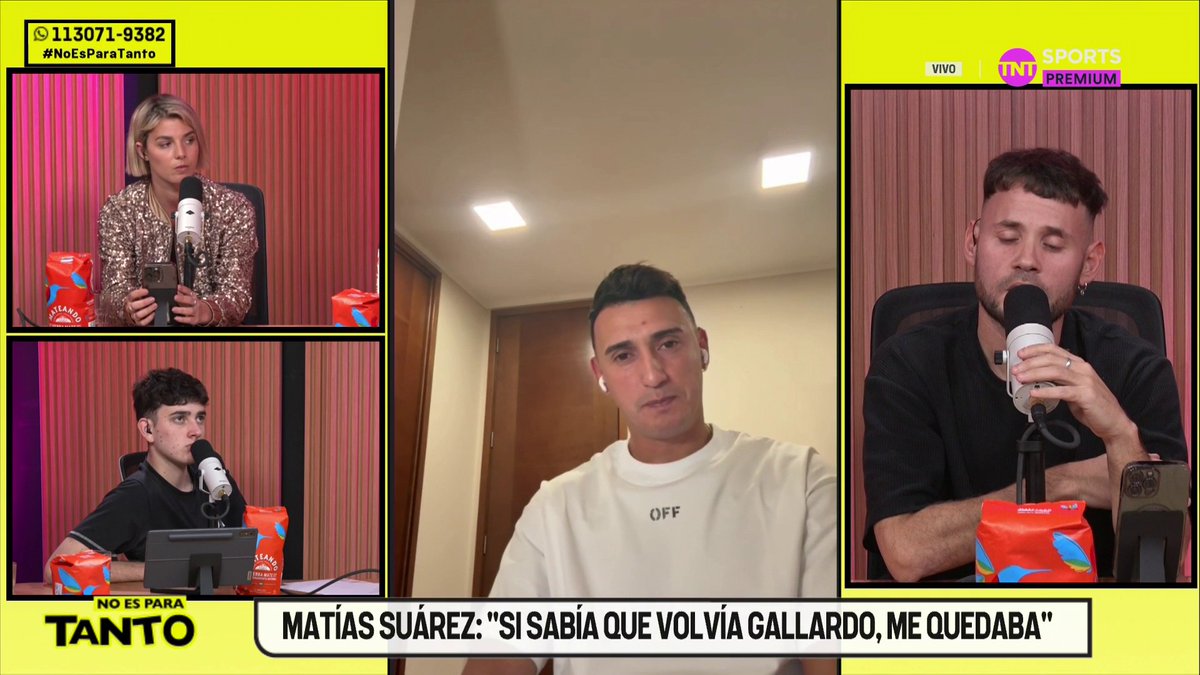 "SI SABÍA QUE VOLVÍA GALLARDO, ME QUEDABA" Matías Suárez habló de su salida y de la vuelta del Muñeco a River. #NoEsParaTanto
