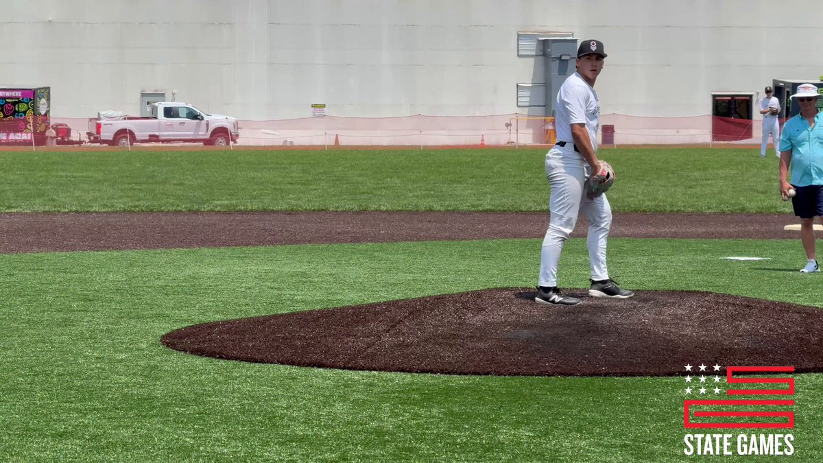 2026 OF/LHP Matteo Weber (Montour); 5-11 202 lbs FB: 85-87 T88 CB: 71-73 CH: 74 A dominant outing w/ electric stuff was on display by Weber⚡️ Insane ASR &amp; depth on the firm FB. His big breaker kept the hitters honest✔️ #PAStateGames | Matteo Weber