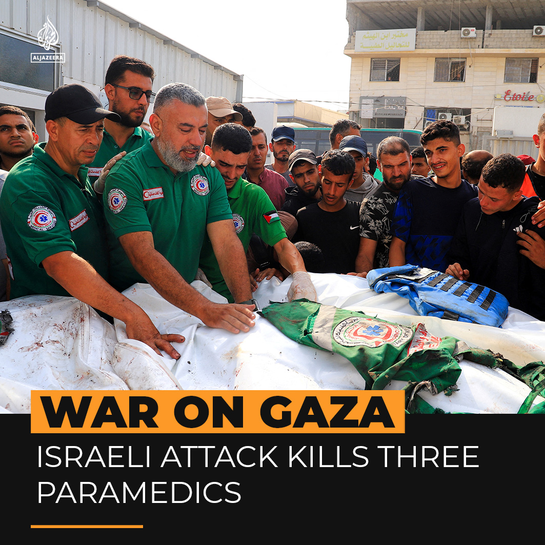 Hussein Muhaysin, Director of Ambulance and Emergency Services, was killed in an Israeli attack in Gaza City on Monday night, along with paramedics Wael Al-Attar, Bara' Afaneh, and journalist Moamen Abu al-Auf, while rescuing civilians trapped under rubble from a prior strike.