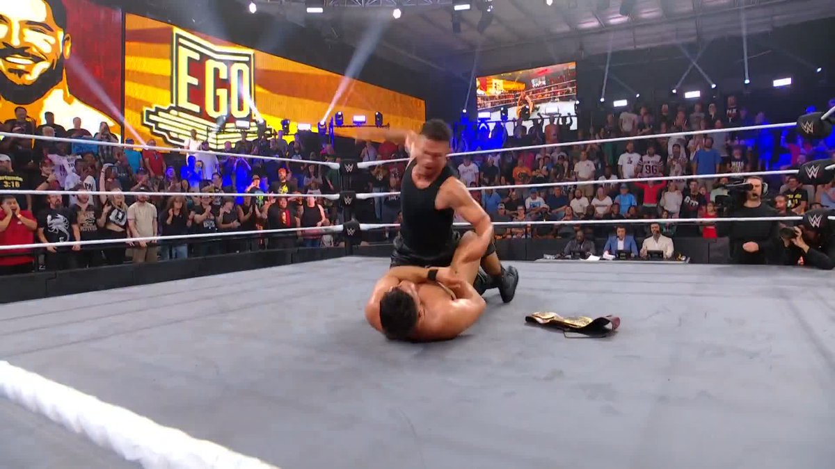 It's Ricky Saints!!! Ricky Saints is back and just wiped out “All Ego” Ethan Page! 😲 #WWENXT