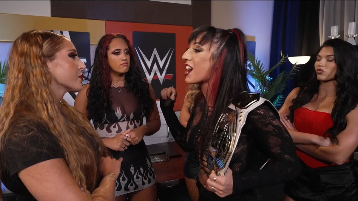 Not one, but TWO slaps!! 👋 Lainey Reid just made her statement and will now take on Jacy Jayne for the NXT Women's Championship TONIGHT! 😱 #WWENXT