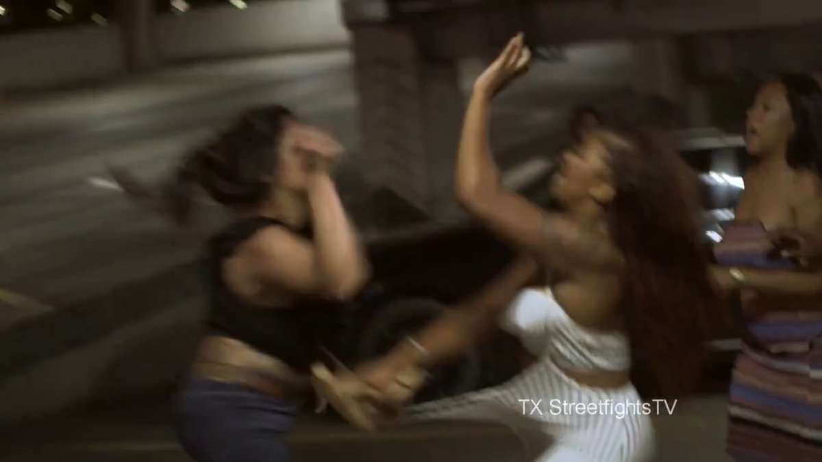 Classic: Girls brawl in parking garage TX #fight #tx