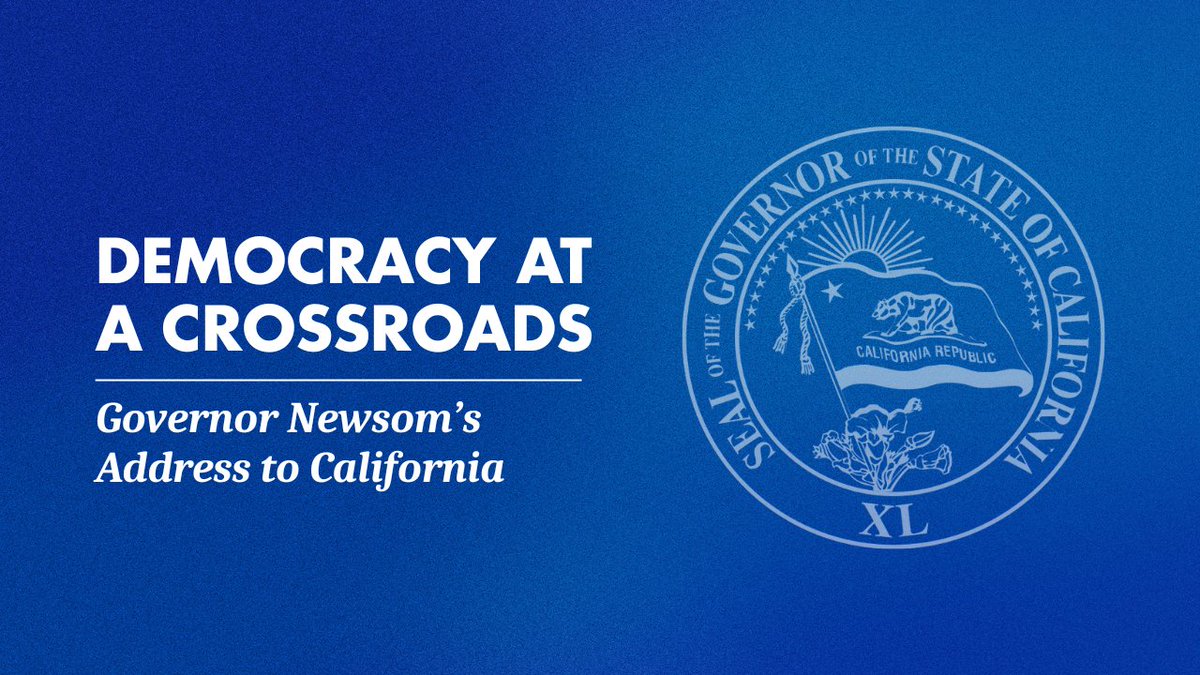 [FULL ADDRESS] Governor Newsom addresses Californians in response to President Trump’s assault on democracy and the President’s illegal militarization of Los Angeles.