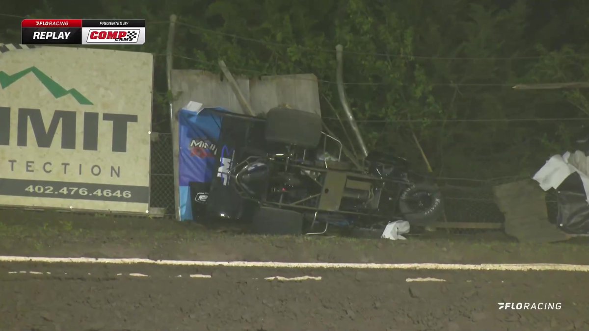 Corey Day is okay after battling Buddy Kofoid for the lead! #HighLimitRacing