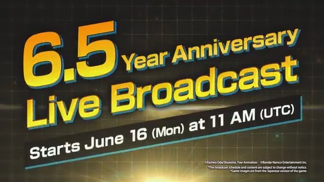 6.5 Year Anniversary Live Broadcast airs 6/16 (Mon) at 11:00 (UTC)! Get the latest 6.5 Year Anniv. campaign &amp; new character info! ▼Special Guests YukaKuramoti Gorgeous Tana P Aopi Watch Here #OPBRlive #BountyRush
