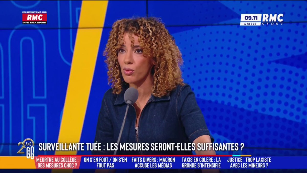 👦 Surveillante tuée : des mesures insuffisantes ? 🗣️ Fatima Aït Bounoua : "La prochaine marche, ce n'est pas une marche blanche, ça va être la marche rouge de colère ! Je suis prisonnière de ma politesse mais quand les gens comme moi en ont assez dans une société, ça finit mal" #GGRMC