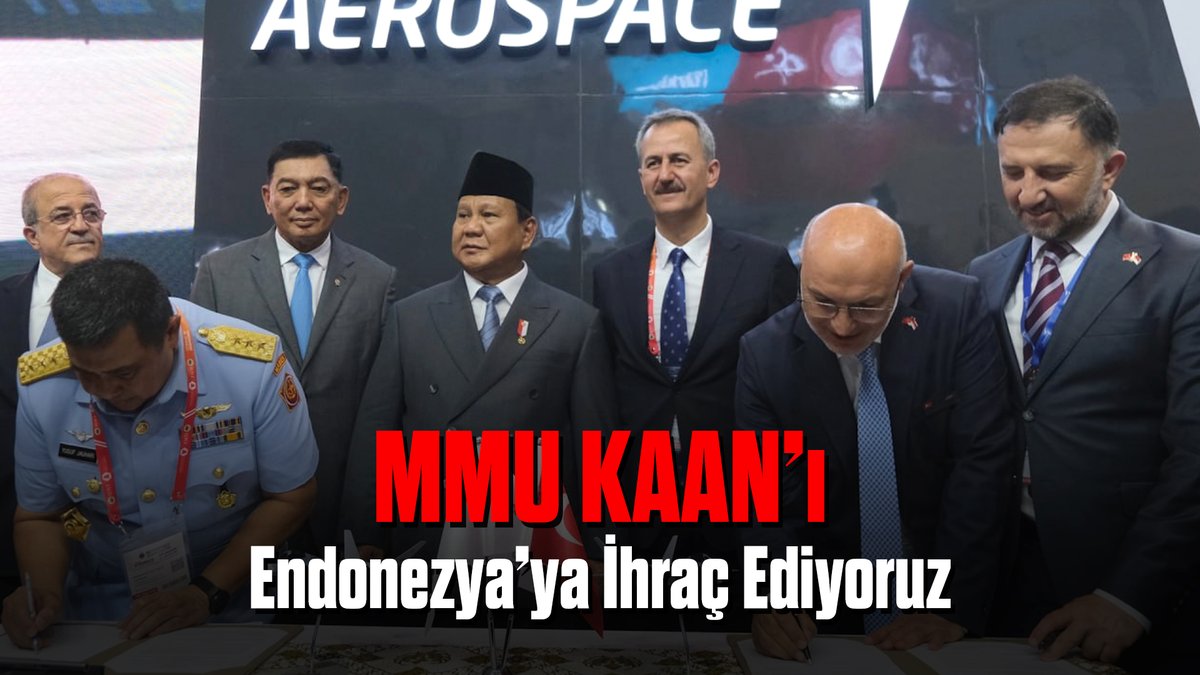 Millî muharip uçağımız KAAN ile ilgili çok önemli ve güzel bir gelişmeyi milletimle paylaşmak istiyorum… Dost ve kardeş Endonezya ile imzaladığımız anlaşma çerçevesinde 48 adet KAAN, Türkiye’de üretilerek Endonezya’ya ihraç edilecek. KAAN’ın üretiminde Endonezya’nın sahip olduğu yerel kabiliyetlerden de yararlanılacak. Yerli ve millî savunma sanayimizin kaydettiği gelişmeyi ve ulaştığı noktayı gözler önüne seren bu anlaşmanın Türkiye ve Endonezya için hayırlı olmasını temenni ediyorum. Ortaya koyduğu irade ile anlaşmanın imzalanmasında büyük pay sahibi olan değerli mevkidaşım Endonezya Cumhurbaşkanı Prabowo Subianto’ya selam ve teşekkürlerimi iletiyorum. SSB Başkanlığımız ve Türk Havacılık Uzay Sanayii başta olmak üzere KAAN’ın üretiminde ve Türkiye tarihinin bu rekor ihracat sözleşmesinin imzalanmasında emeği geçen tüm kuruluşlarımızı tebrik ediyorum. Savunma sanayimizin daha da güçlenmesi adına her türlü desteği verdiğimiz, bundan sonra da kararlılıkla destekleyeceğimiz bütün firmalarımızın başarılarının devamını diliyor, savunma sanayiinde çalışan tüm kardeşlerime şükranlarımı sunuyorum.