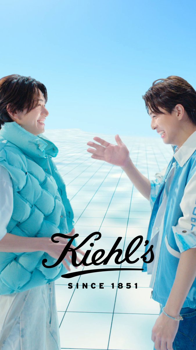 「つるすべ肌加速！」リポストキャンペーン📢 #キールズ 水色ピールセラム WEB CMを公開✨ つるすべになった寺西拓人さん・橋本将生さんの肌をチェック✔ キャンペーンを記念し キールズ公式をフォロー&amp;投稿をリポストで、水色ピールセラムを抽選で10名様に🎁(6/21〆)