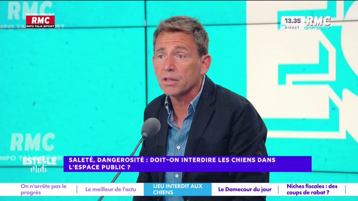 🐶 Interdire les chiens dans l’espace public ? 🎙️ Daniel Riolo : "Des maîtres considèrent que leur chien vaut autant qu'un humain et que si tu les aimes pas, ça veut dire que t'aimes pas les humains... grande phrase stupide ! C'est une phrase de calendrier PTT..." #EstelleMidi