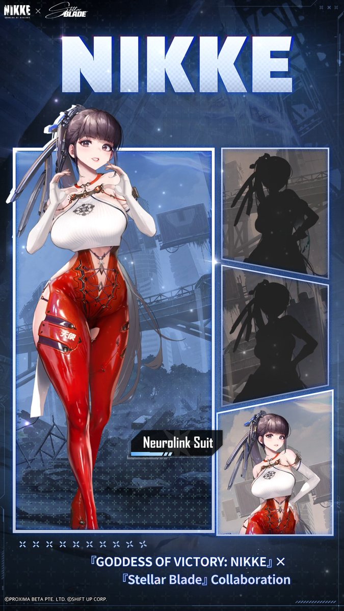 【EVE – All Costumes Showcase】 From sleek futuristic designs to elegant mature styles — a variety of EVE costumes are coming your way! Which one is your favorite? Take a first look and pick your style! ✨ #NIKKExStellarBlade #NIKKECollab #EVE #NIKKE