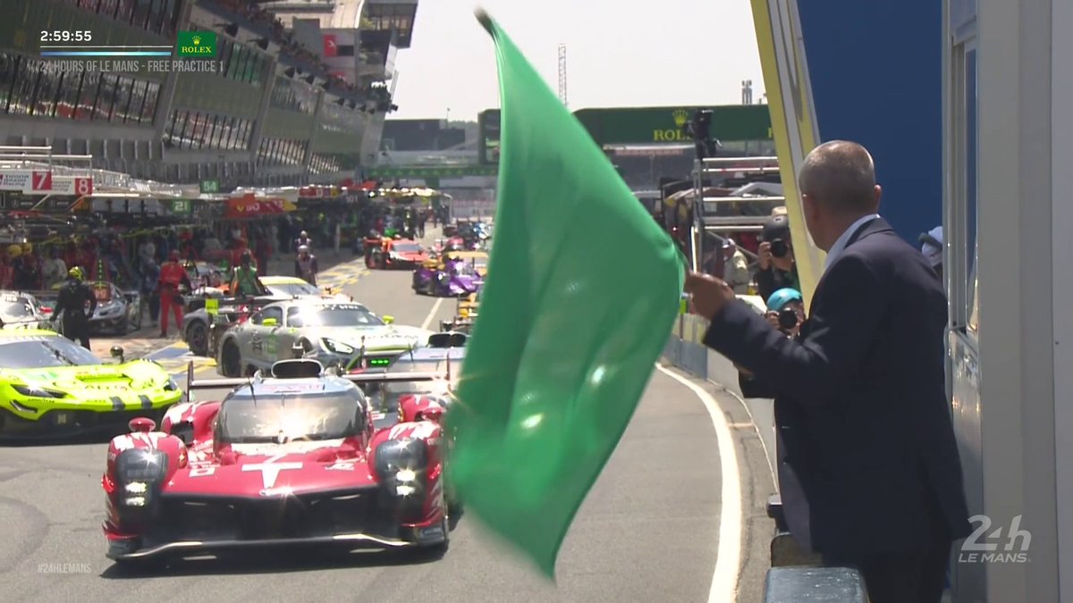 The first official track session of the 24 Hours of Le Mans is LIVE!! 🟢🇫🇷 Watch FP1 now on 🎥 #WEC #LeMans24