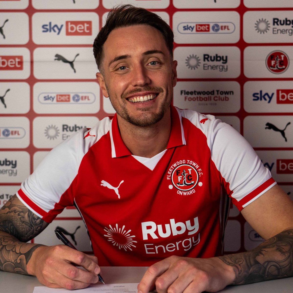 Toby's first words after putting pen to paper on the Fylde Coast. 🗣️