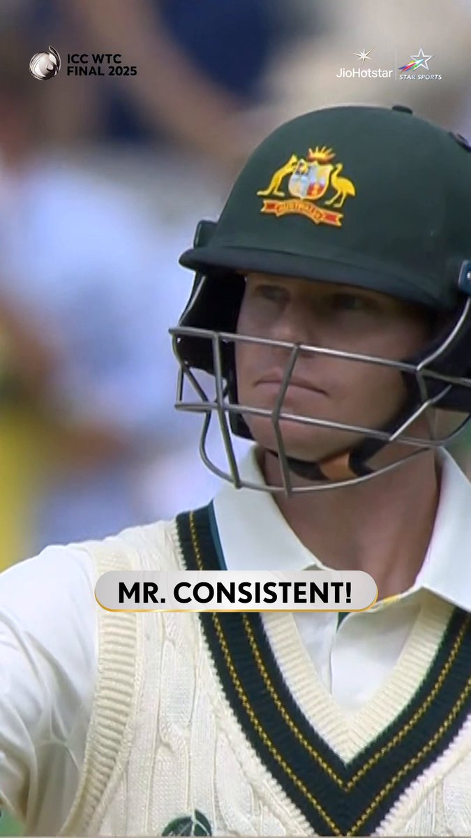 HUNDRED IN 2023 WTC FINAL. FIFTY IN 2025 WTC FINAL*. Steven Smith - the standout.