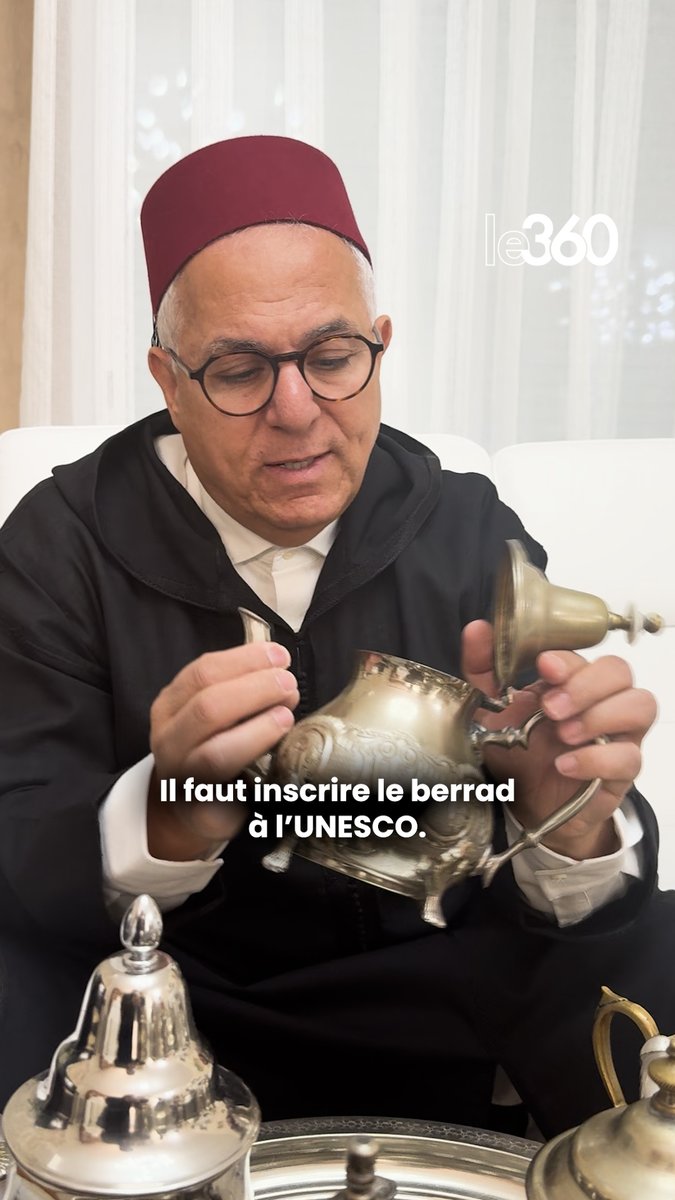 🇲🇦🫖 « Le berrad est un patrimoine marocain qui mérite d’être inscrit à l’UNESCO. » Mohamed Nouri, médecin anesthésiste marocain en France, passionné par les théières, les collectionne, retrace leur histoire et rêve de créer un musée à Fès pour préserver ce savoir-faire.