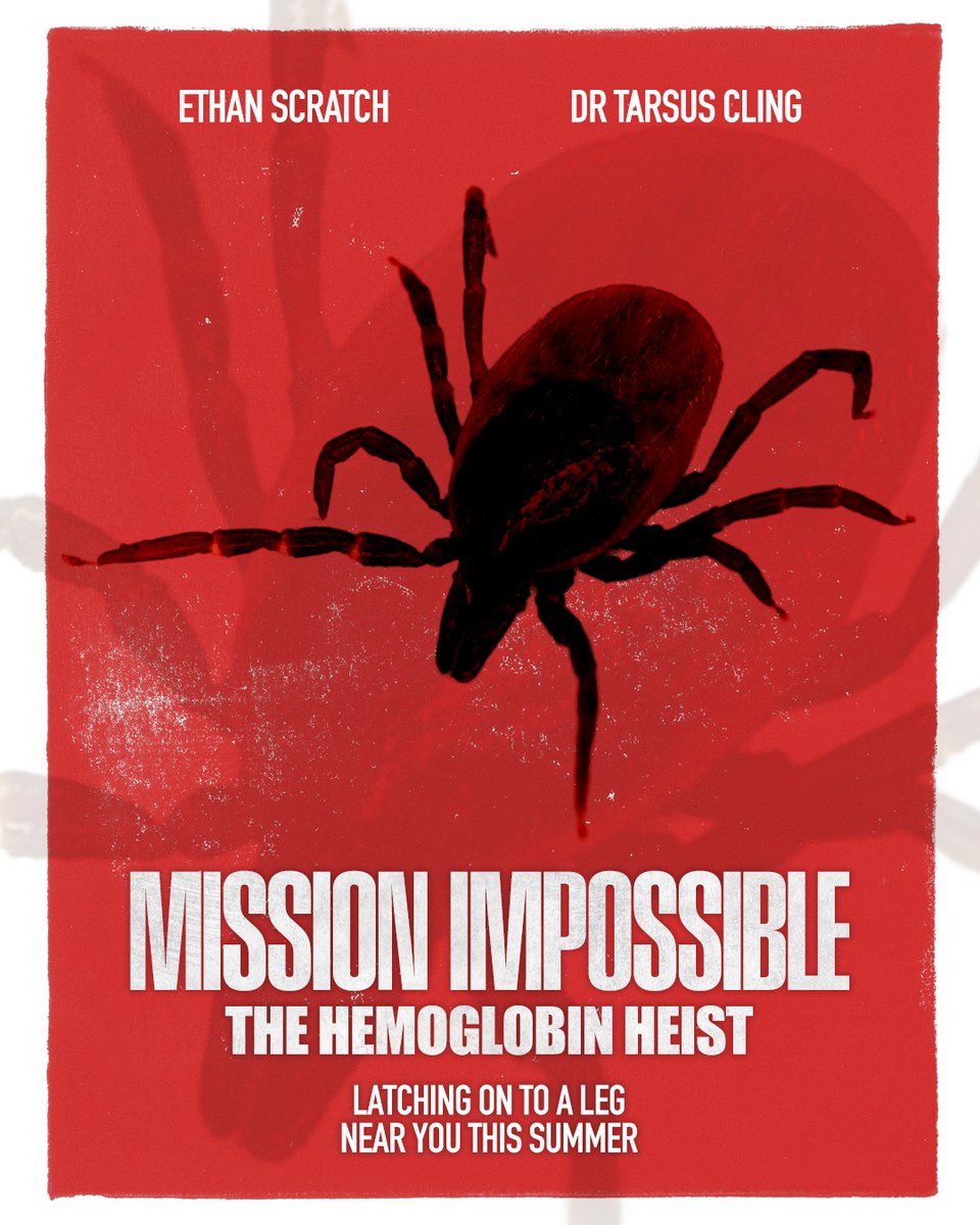 Latching on to a leg near you this summer . Mission Impossible: The Hemoglobin Heist #Springwatch Michaela Strachan
