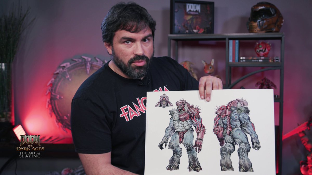 In this eighth episode of “The Art of Slaying,” Hugo talks us through concept art of the Cyclops Titan. (art by Alejandro Mirabal)