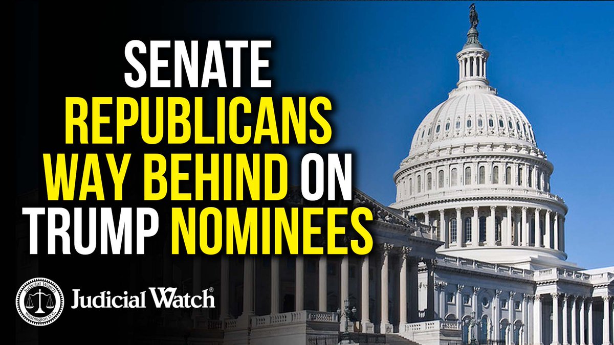 .Tom Fitton NO EXCUSE: Senate Republicans WAY BEHIND On Trump Nominees