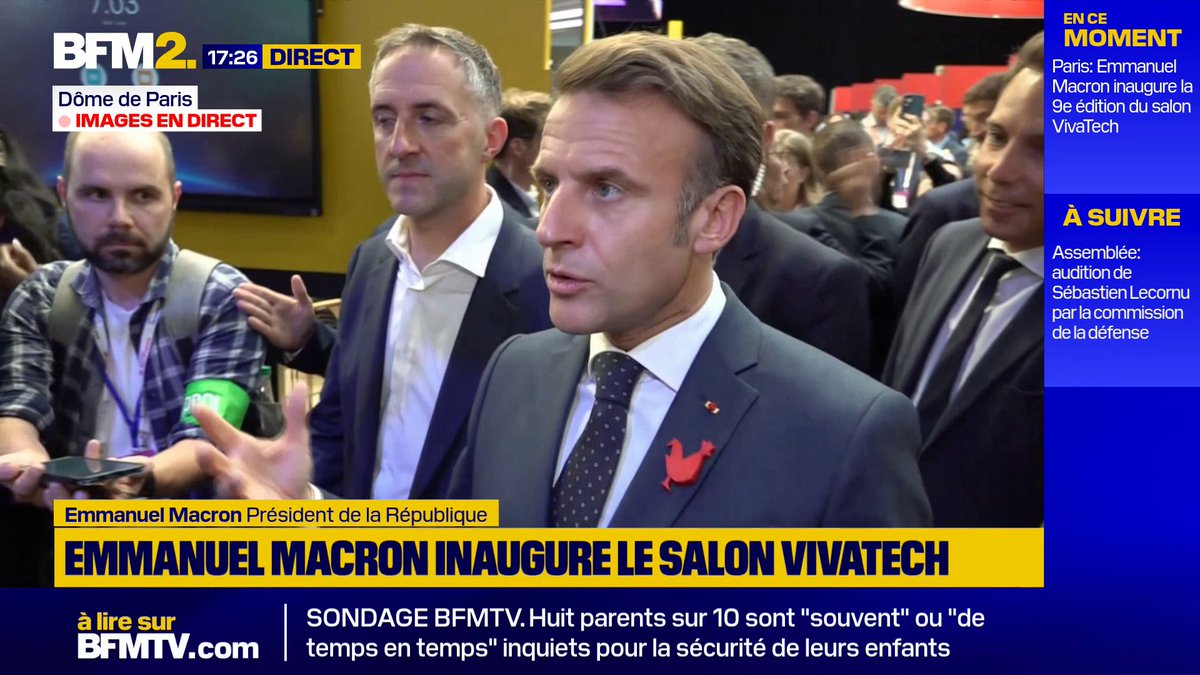 💬 "On a une épidémie de troubles du comportement et du caractère" Emmanuel Macron réitère sa volonté d'interdire les réseaux sociaux aux moins de 15 ans #BFM2