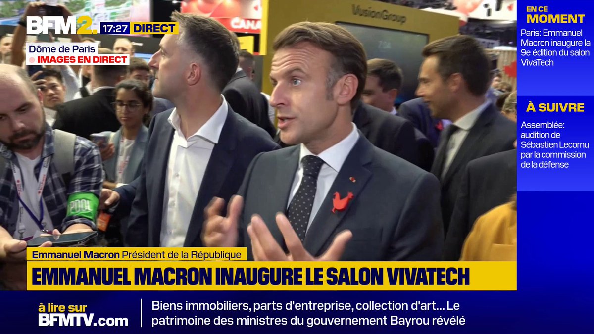 💬 "Si l'Europe ne bouge pas assez vite, il faut qu’on soit en avance de phase avec quelques-uns. (...) On va créer une dynamique et je pense que ça peut bouger vite" Emmanuel Macron sur l'interdiction des réseaux sociaux aux moins de 15 ans #BFM2