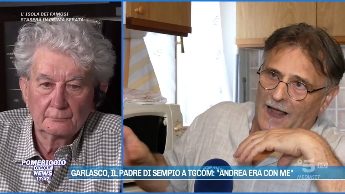 Delitto di #Garlasco Il padre di #AndreaSempio: "Andrea era con me" #Pomeriggio5
