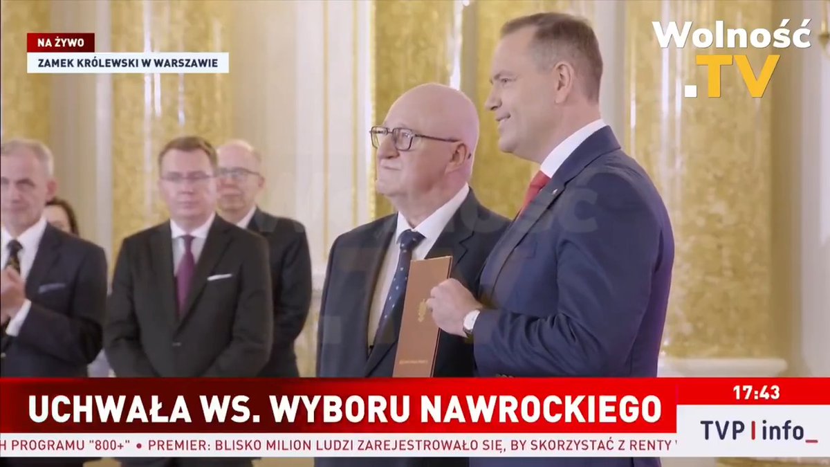 Karol Nawrocki oficjalnie odebrał uchwałę PKW o jego wyborze na prezydenta Polski❗