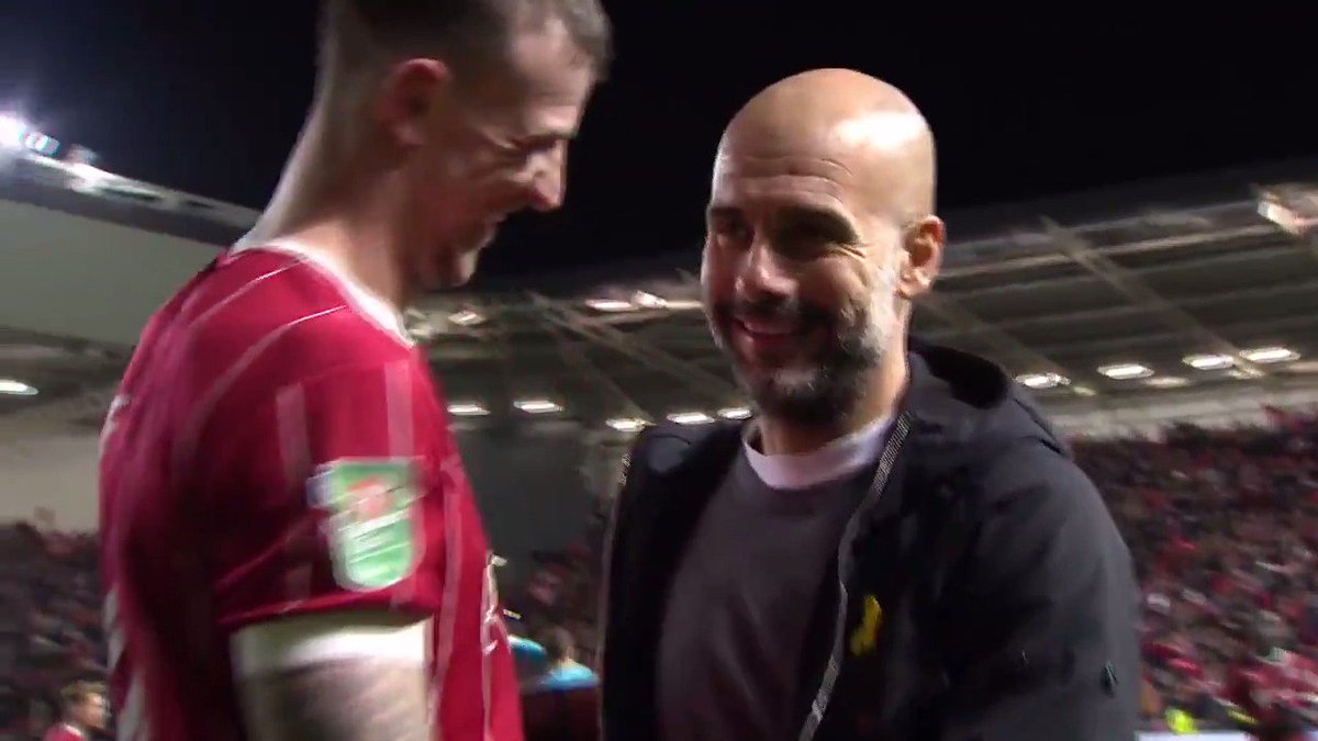 On this day, in 2013, Aden Flint joined Bristol City for 300k. A brilliant signing. Whilst here, he had the chance to speak to Pep Guardiola… One of the greatest minds in football history, he chose to ask him why he'd removed his Stone Island badge 😂