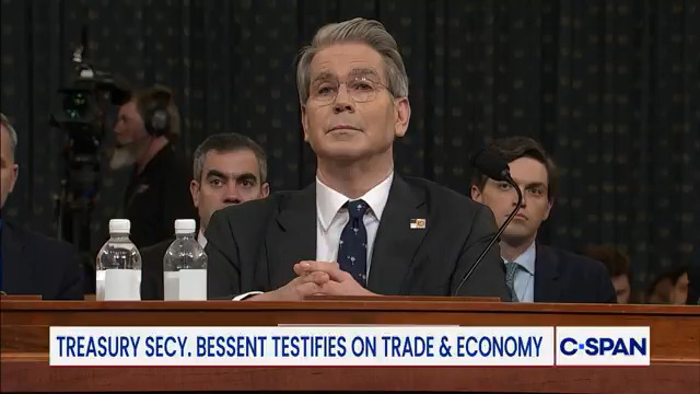 .Rep. Mike Thompson: "Can you point to one independent study. One study performed by an expert PhD economist who is not on the payroll of this administration that says this legislation will not add to our national debt." Treasury Treasury Secretary Scott Bessent: "Yes. Art Laffer."