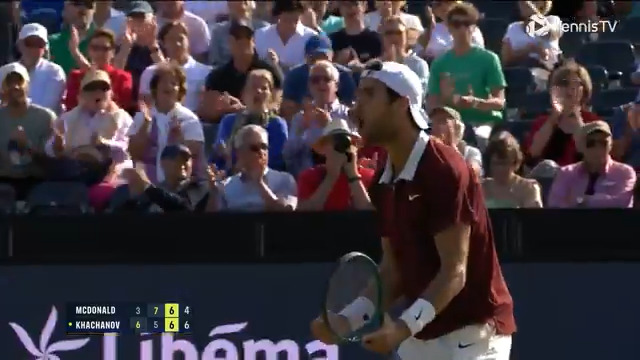 Nerves of steel ⛓️ Karen Khachanov leaves it all on the court to defeat McDonald 6-3 5-7 7-6(4) and will face Diallo in the quarter-finals. Libéma Open🎾 | #LibemaOpen