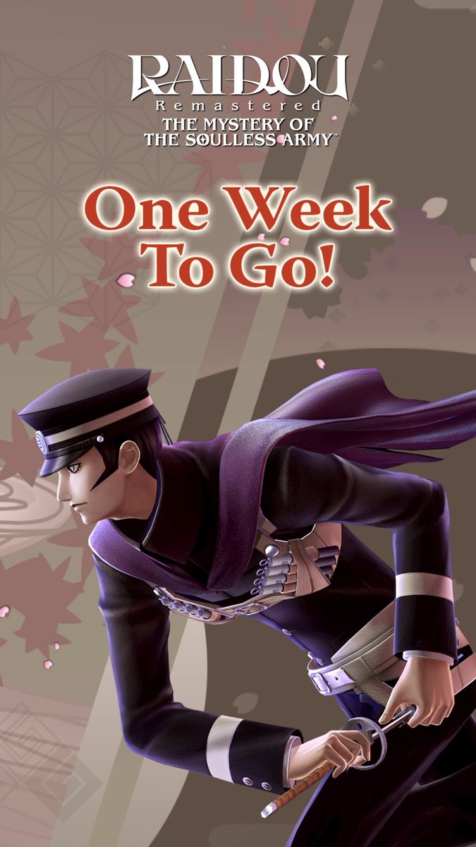 RAIDOU Remastered: The Mystery of the Soulless Army arrives in just ONE week! Pre-order your copy now to receive the “Raidou Glasses” in-game item for free: