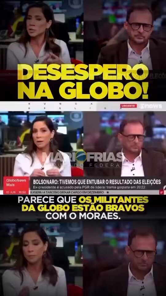 A militância da Globe está bravinha!