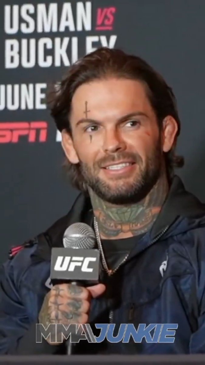 #UFCAtlanta's Cody Garbrandt explains his new face tattoo: "Full send. F*ck it."