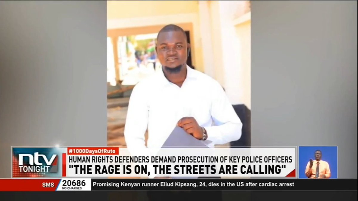 "The Rage Is On, The Streets Are Calling" Kenyans have continued to express outrage at the murder of secondary school teacher Albert Ojwang' in police custody. A section of human rights defenders are now calling for countrywide demonstrations. #NTVTonight Number8, the poet