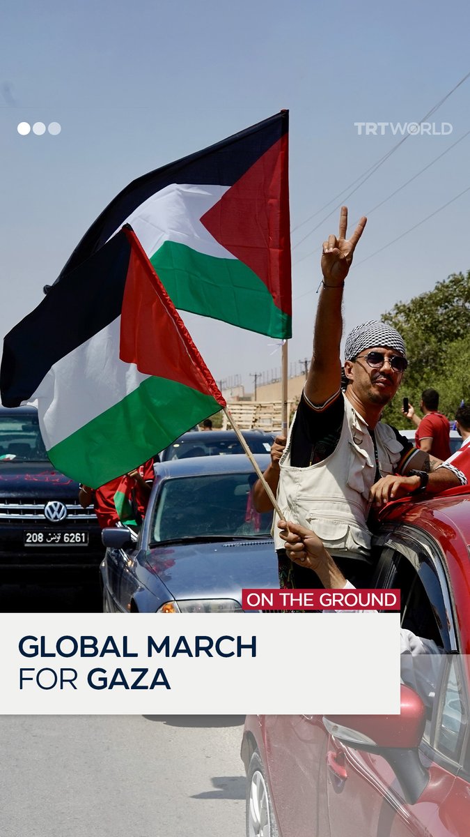 Thousands of activists from over 50 countries have gathered in Cairo, Egypt, to participate in the Global March to Gaza, aiming to break Israel's humanitarian aid blockade on the besieged enclave. Since March 2, Israel has blocked all food, medicine, and fuel, pushing over 2 million Palestinians toward acute hunger