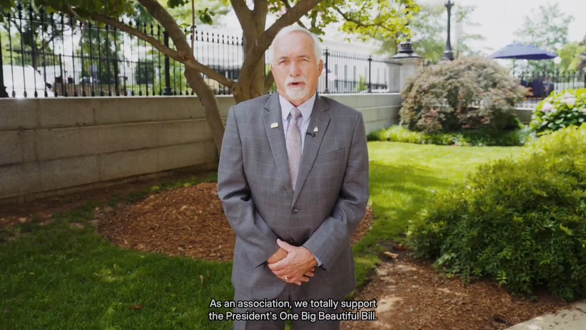 The National Association of Home Builders “totally support[s] the President's One Big Beautiful Bill.” “It really makes housing a priority for the first time in a long time. This act will help lower the cost of housing and boost our economy.” 🇺🇸 NAHB 🏠
