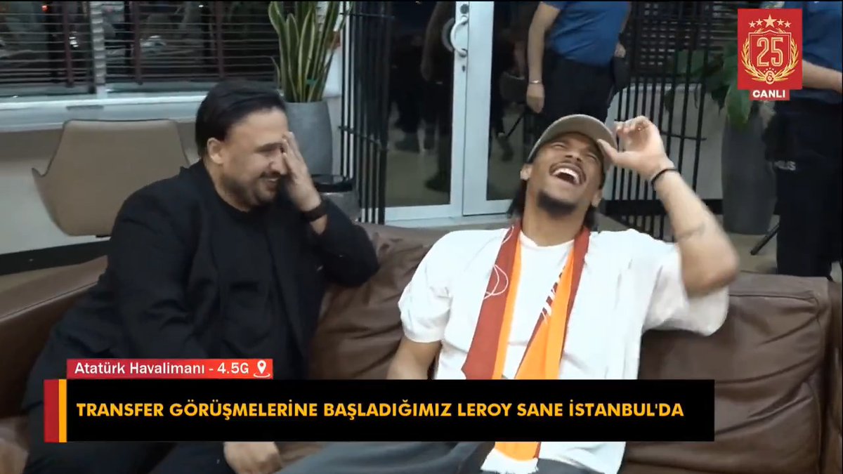 🙂 Galatasaray'ın yeni transferi Leroy Sane'nin İstanbul'daki mutluluğu.