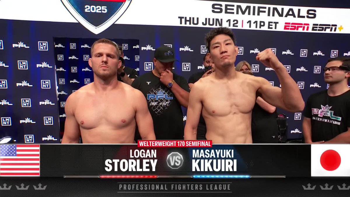 Logan Storley vs Masayuki Kikuiri. Different fighters, same goal. [ #PFLWorldTournament | LIVE ON ESPN | THURS JUN 12 ]
