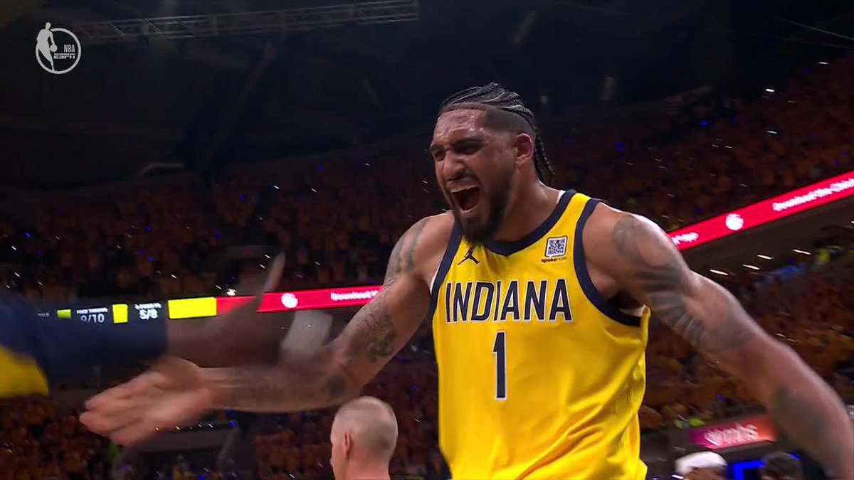 BIG BUCKET FOR BENNEDICT MATHURIN 🔥 Pacers cookin' in the first half on ABC 👀