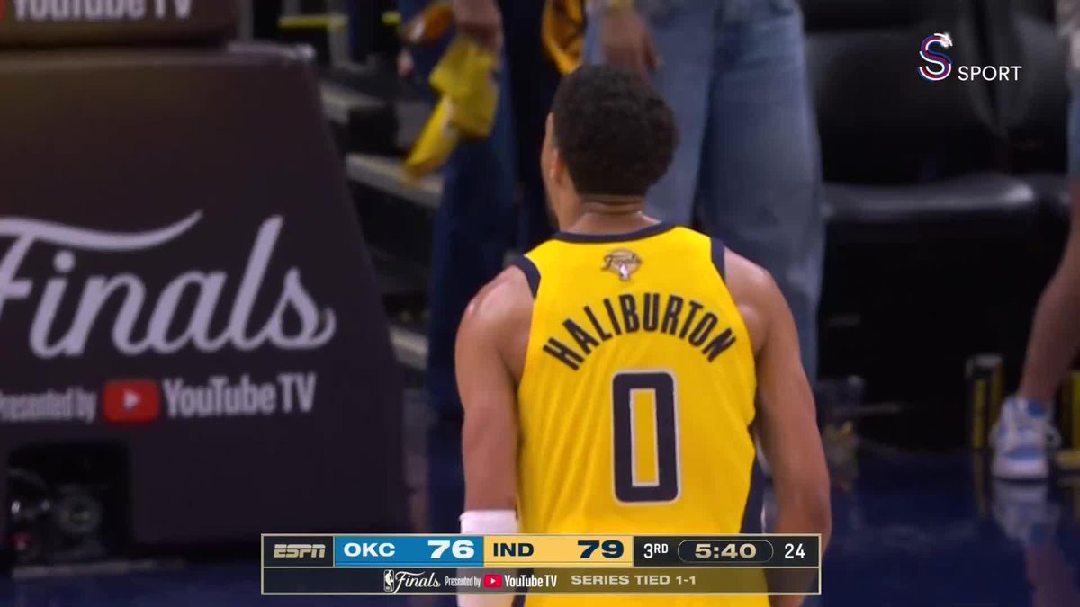 Tyrese Haliburton bu üçlükle salonu havaya sokuyor 🔥