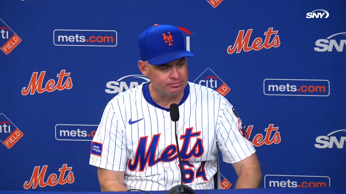 "I called him down in the tunnel and I said 'man, this is a tough one.' [Peterson] was like 'let me finish it.' I said 'alright, it's yours'" Carlos Mendoza spoke on giving David Peterson the 9th inning to finish his shutout