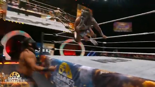 WHAT A TORNILLO BY @BEASTMORTOS! Watch #AEWSummerBlockbuster LIVE on TBS & MAX