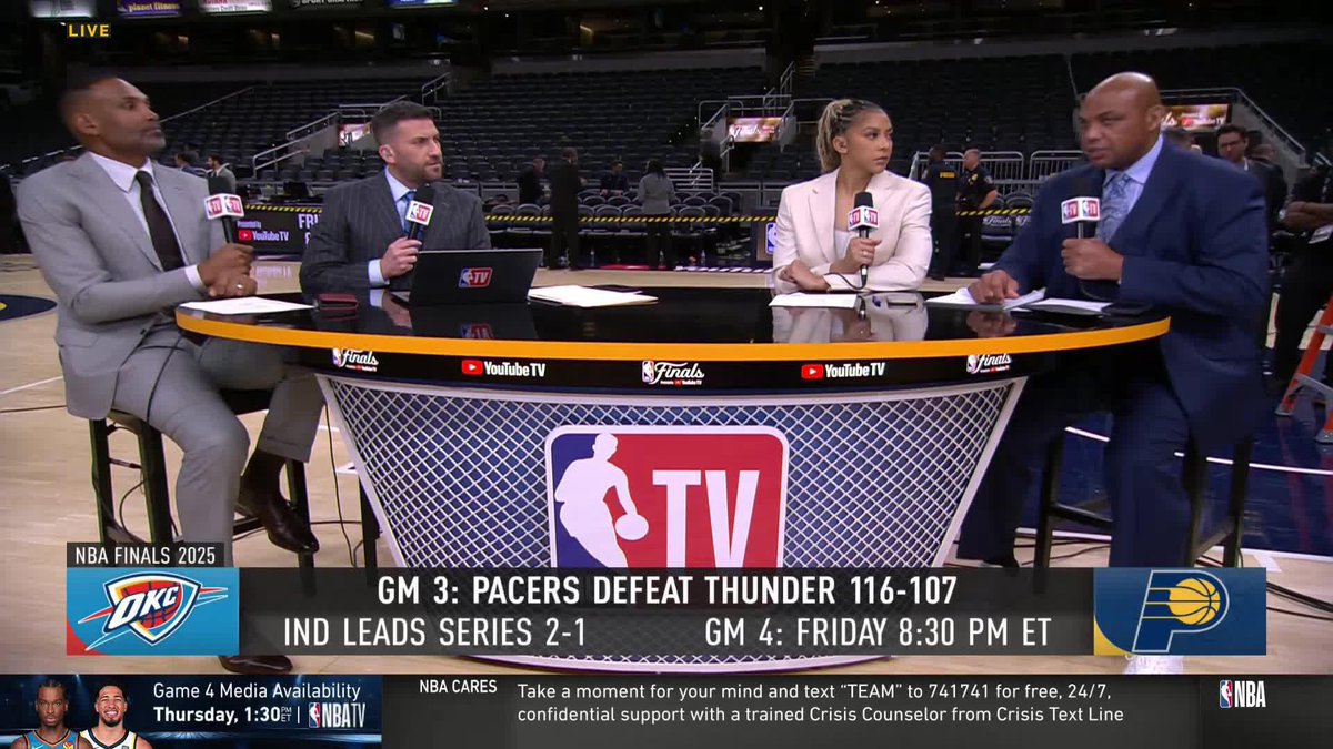 "If I got the best team in the world, I'm not changing anything." 🗣️ Chuck remains critical of the lineup changes OKC has made throughout these #NBAFinals 🤔