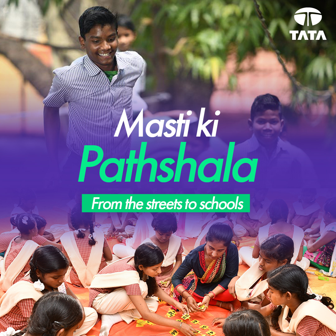 Masti Ki Pathshala, our initiative for street children and child labourers, has empowered over 4,000 young lives across five campuses, helping them dream bigger, learn freely, and build a safe future filled with promise. #ThisIsTata #TataSteel #WorldDayAgainstChildLabour Tata Steel