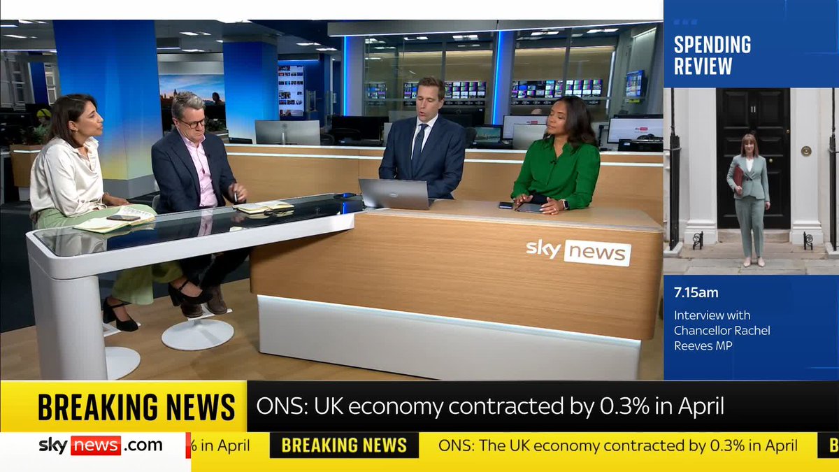 BREAKING: UK economy shrinks by more than expected after Trump tariffs hit. Sky's Gurpreet Narwan has the latest. 📺 Sky 501, Virgin 602, Freeview 233 and YouTube