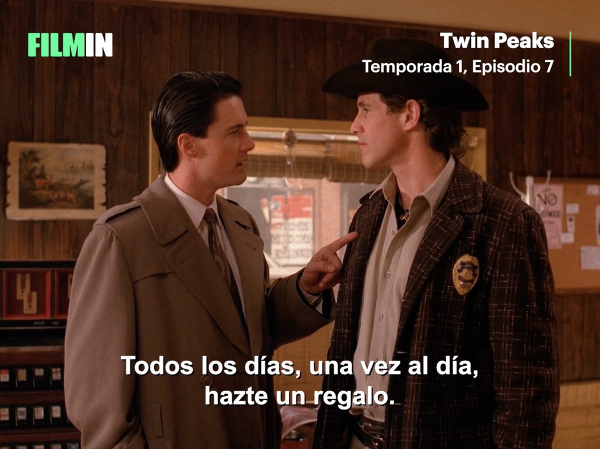 Cada día, un regalo. No lo decimos nosotros, lo dice Dale Cooper.